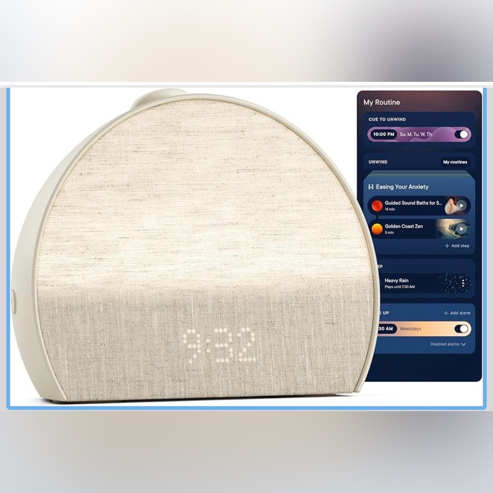 Hatch Restore 3 Sunrise Alarm Clock, Sound Machine, Smart light (putty